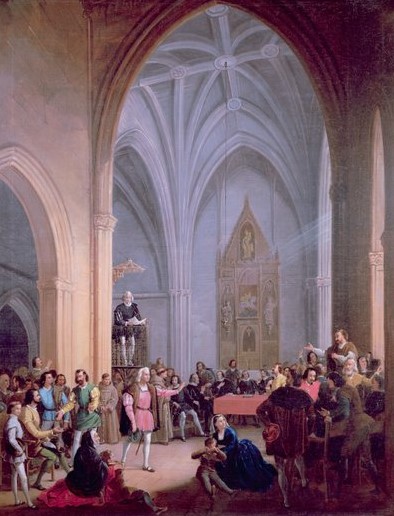 La Real Provisión de los Reyes Católicos leída en Palos de la Frontera en 1492.